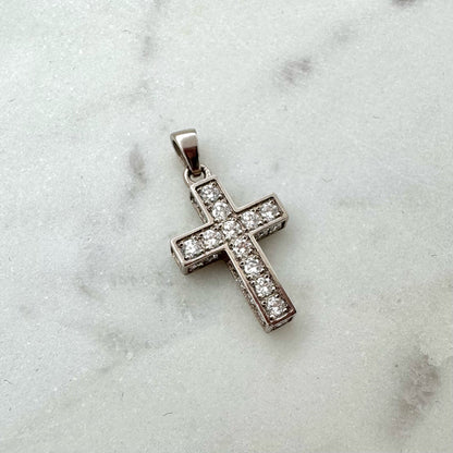 360 Diamond Cross Weißgold