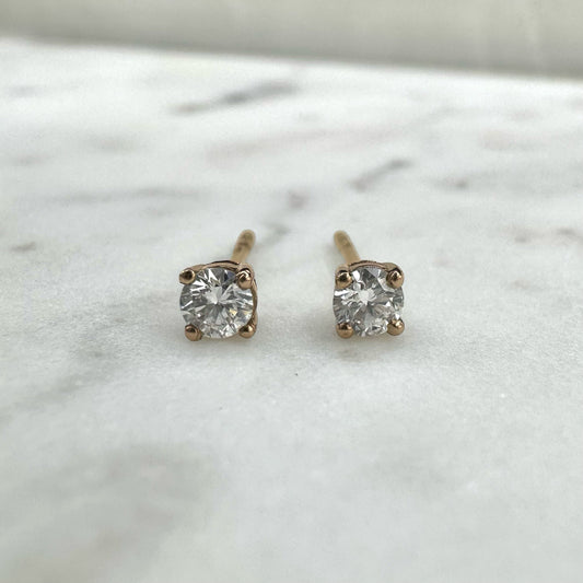 Diamond Studs Roségold